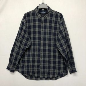 Vintage Ralph Lauren Men Blaire Button Shirt Top Size XL X-Large Plaid B238 -1